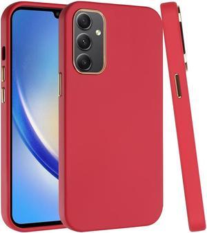 Soft Touch Dual-Layer Hybrid Case for Samsung Galaxy A15 5G - Red