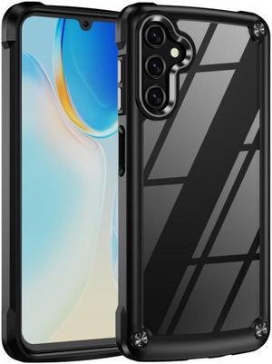 Military Grade Tough Shield Snap-on Transparent Case for Samsung Galaxy A15 5G - Black