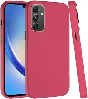 Soft Touch Dual-Layer Hybrid Case for Samsung Galaxy A15 5G - Hot Pink