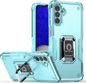 Military Grade Shockproof Hybrid Armor Case with Ring Grip for Samsung Galaxy A15 5G - Teal