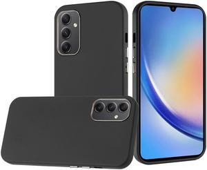 Soft Touch Dual-Layer Hybrid Case for Samsung Galaxy A15 5G - Black