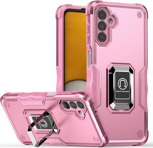 Military Grade Shockproof Hybrid Armor Case with Ring Grip for Samsung Galaxy A15 5G - Pink