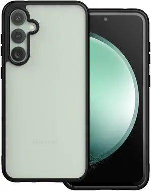 Fusion Shield Tough Snap-on Transparent Case for Samsung Galaxy S23 FE - Black