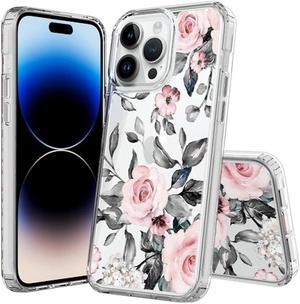 Fusion Shield Tough Snap-on Case for iPhone 15 Pro Max - Pink Roses