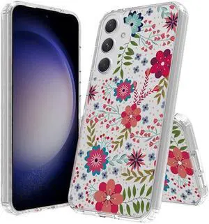 Fusion Shield Tough Snap-on Case for Samsung Galaxy S23 FE - Flowers