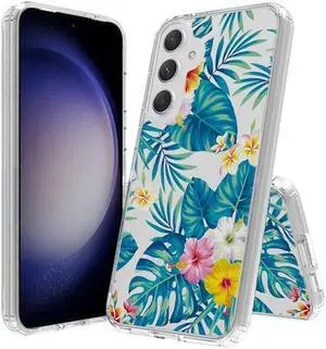 Fusion Shield Tough Snap-on Case for Samsung Galaxy S23 FE - Hibiscus