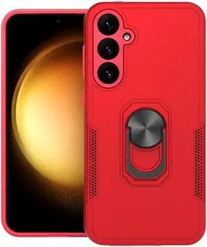 TUFF Hybrid Case with Ring Grip for Samsung Galaxy S23 FE - Red