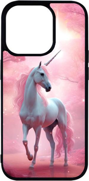 High Resolution Graphic Design Case for iPhone 15 Pro Max - Pink Unicorn