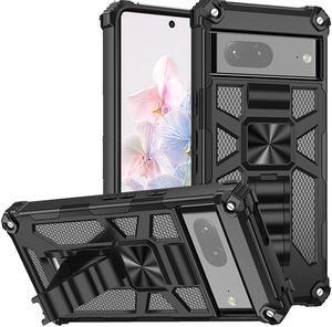 Military Grade Tough Ultra Rugged Hybrid Case for Google Pixel 8 - Black