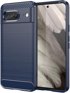 Brushed Metal Design TPU Case for Google Pixel 8 - Blue