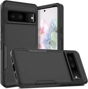 Military Grade TUFF Hybrid Armor Case for Google Pixel 8 - Black