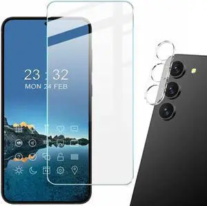 Tempered Glass Screen Protector + Camera Lens Protector for Samsung Galaxy S23 Plus