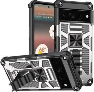 Military Grade Tough Ultra Rugged Hybrid Case for Google Pixel 8 Pro - Silver