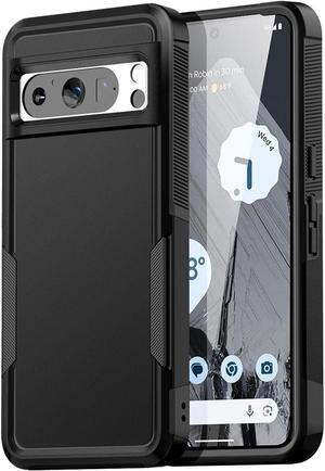 Military Grade TUFF Hybrid Armor Case for Google Pixel 8 Pro - Black