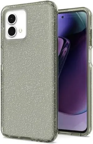 Stardust Glitter Hybrid Case for Motorola Moto G Stylus 5G 2023 - Black