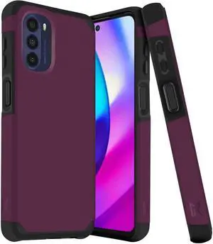 MetKase Drop Tested Air Cushion Hybrid Case for Motorola Moto G 5G 2022 - Magenta Purple