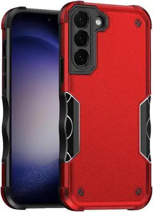 Military Grade Shockproof Hybrid Armor Case for Samsung Galaxy S23 FE - Red