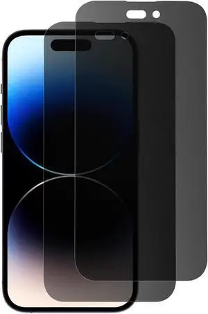 2-Pack Privacy Tempered Glass Screen Protector for iPhone 15 Plus