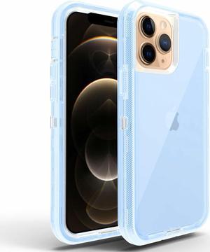 Military Grade Transparent Hybrid Case for iPhone 15 - Blue