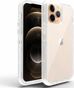 Military Grade Transparent Hybrid Case for iPhone 15 Plus - Clear