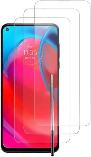 3-Pack Premium HD Tempered Glass Screen Protector for Motorola Moto G Stylus 5G 2021