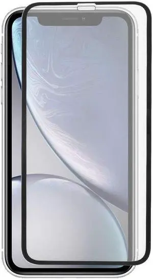 Full Coverage Premium 2.5D Round Edge HD Tempered Glass Screen Protector for iPhone 11 / iPhone XR - Black