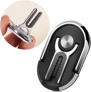 3-IN-1 360 Degree Rotating Ring Holder / Stand / Air Vent Mount - Black 3-IN-1 360 Degree Rotating Ring Holder / Stand / Air Vent Mount - Black