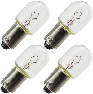 industrial performance 1414, 6.44 watt, t4.5, bayonet ba9s base light bulb 4 bulbs