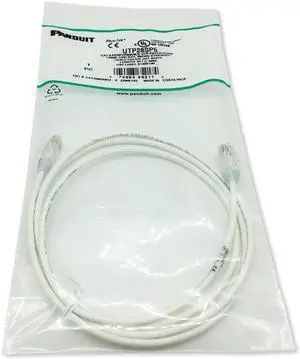 10 Pack CAT6 4â€™ Ethernet Patch Cable Thin UTP LAN RJ45 USA White