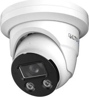 LTS LXIP3C82W-28MDA PRO-X 8MP IP Full Color 24/7 2.8mm WDR Built-in Mic Ai NDAA Turret Camera