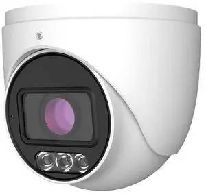 ENS Titanium IP-5IRD4C4A5-28 IP 4MP 2.8mm AI-ISP 24/7 Full Color 98ft LED with Mic Ai NDAA TVT TD-9545C4-A(PE/WR2) Turret Dome Camera