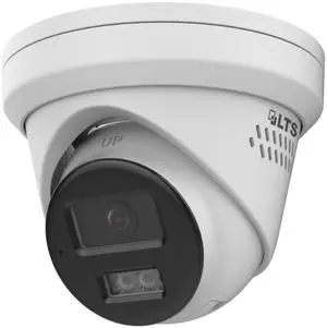 LTS Platinum CMHT1722-28LS TVI 2MP 2.8mm Wide Angle 131ft IR 2 Way Audio Siren Turret Camera LTCMHT1722-28LS