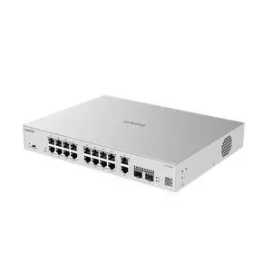 Lysora LCS-16GS-P 16-Port Gigabit PoE Switch, 250W PoE+ Budget, Cloud Managed, 2 SFP + 2 RJ45 Uplinks, Security Camera Network Lysora LCS-16GS-P 16-Port Gigabit PoE Switch, 250W PoE+ Budget, Cloud Managed, 2 SFP + 2 RJ45 Uplinks, Security Camera Network