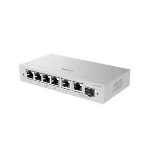 Lysora LCS-4GS-P 4-Port Gigabit PoE Switch, 54W PoE+ Budget, Cloud Managed, Fanless, Combo SFP Uplink, Security Camera Network Lysora LCS-4GS-P 4-Port Gigabit PoE Switch, 54W PoE+ Budget, Cloud Managed, Fanless, Combo SFP Uplink, Security Camera Network