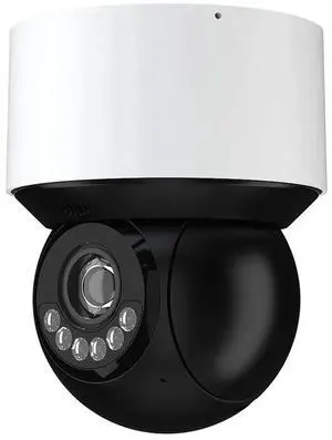 ENS Titanium IP-5PT4IE3N8-4X 4MP Active Deterrence Mini PTZ Camera, 4x Optical Zoom, AI Auto Tracking, Human/Vehicle Detection, White Light & Voice Alerts, Built-in Mic & Speaker, IP66 IK10, PoE+ ENS Titanium IP-5PT4IE3N8-4X 4MP Active Deterrence Mini PTZ Camera, 4x Optical Zoom, AI Auto Tracking, Human/Vehicle Detection, White Light & Voice Alerts, Built-in Mic & Speaker, IP66 IK10, PoE+