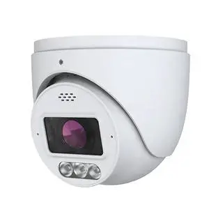ENS Titanium IP-5IRD4E4B5-MZ-PA 4MP Active Deterrence AI Turret Camera, 2.7-13.5mm Motorized Zoom, 164ft IR & 98ft White Light, Red/Blue Strobe & Voice Alerts, Face Detection, IP66, PoE+ ENS Titanium IP-5IRD4E4B5-MZ-PA 4MP Active Deterrence AI Turret Camera, 2.7-13.5mm Motorized Zoom, 164ft IR & 98ft White Light, Red/Blue Strobe & Voice Alerts, Face Detection, IP66, PoE+