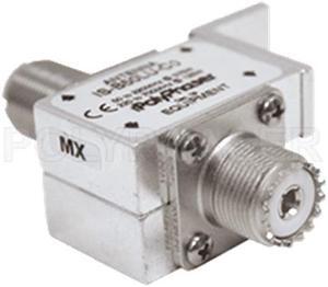 Polyphaser IS-B50LU-C0 Bulkhead Lightning Arrestor for 1.5-700 MHz with UHF-Female Surge Side and UHF-Female Protected Side, 50K Amp Surge Rating