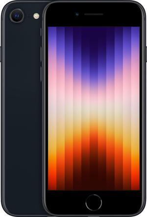 Refurbished Apple iPhone SE (2022) 64GB GSM/CDMA Unlocked Smartphone - Midnight / Grade D