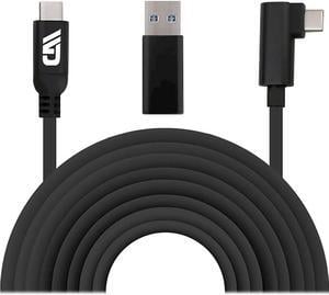 CASEMATIX - 13’ Charge-And-Sync Cable For PC Gaming On Meta Quest 3S, 3, 2 and Pro VR Headset - Black
