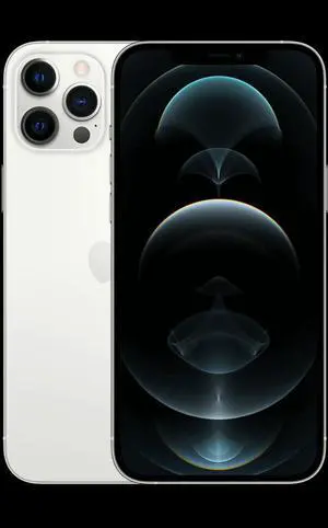 Refurbished Apple iPhone 12 Pro Max 256GB GSM/CDMA Fully Unlocked - Silver / Grade C