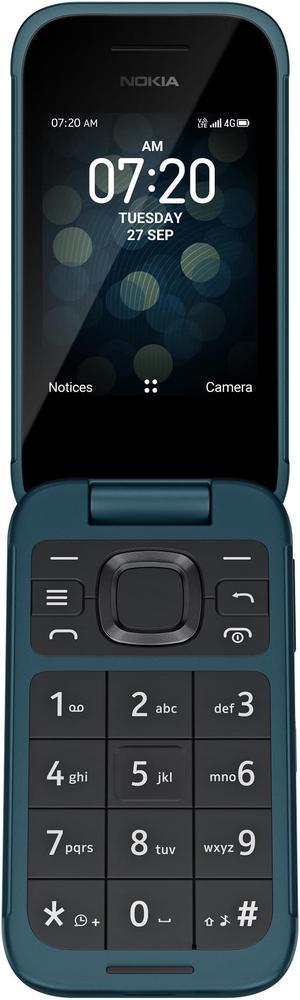 Refurbished NOKIA 2780 Flip TA1420 GSM  Verizon Unlocked Flip Phone  Blue