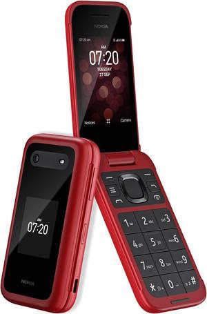 Refurbished Nokia 2780 Flip TA1420 GSM  Verizon Unlocked Flip Phone  Red