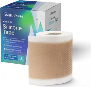 FifthPulse Medical Grade Silicone Gel Tape, Ribbed Design Skin and Scar Protectant - 1 Roll