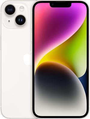 Apple iPhone 14 256GB, Refurbished Unlocked Cell Phone, Starlight - Very Good Condition (Grade B)