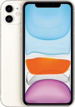 Apple iPhone 11 128GB, Refurbished Unlocked Cell Phone, White - Very Good Condition (Grade B)