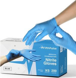 Fifth Pulse Nitrile Exam Latex Free & Powder Free Gloves - Lavender - Box of 50 Gloves (Small) Blue XS Size 50 pack