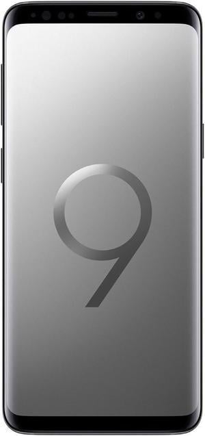 Samsung Galaxy S9 G9600 64GB Single SIM Unlocked GSM 4G LTE Phone w/ 12 MP Camera - Titanium Gray (International Version)