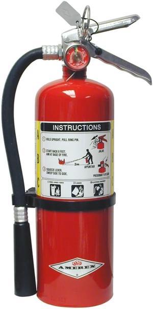 AMEREX B402 Fire Extinguisher, 3A:40B:C, Dry Chemical, 5 lb