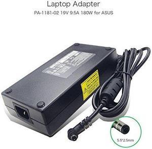 19V 9.5A 180W 5.5 X 2.5mm Laptop Power Supply AC Adapter Charger Compatible with ASUS G75 G75VW-TS71 G75VW-TS72 PA-1181-02 ADP-180HB D Netbook Power Charger