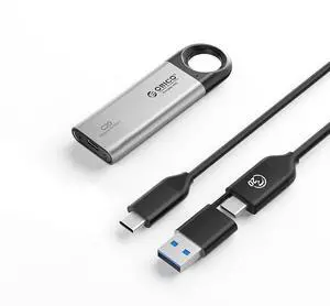 ORICO C20 2TB Portable SSD, Up to 2100MB/s, USB 3.2 Gen 2 * 2 USB-C, External Solid State Drive, Compatible with Windows, Mac & Android, with C to A/C Cable